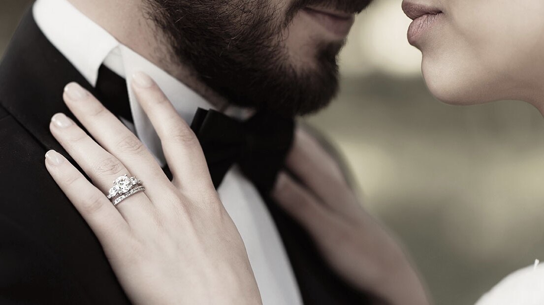 FOREVERMARK ダイヤモンドリング 3点セット　18金 クラシック ダイヤモンド ジュエリー：3ストーン リング