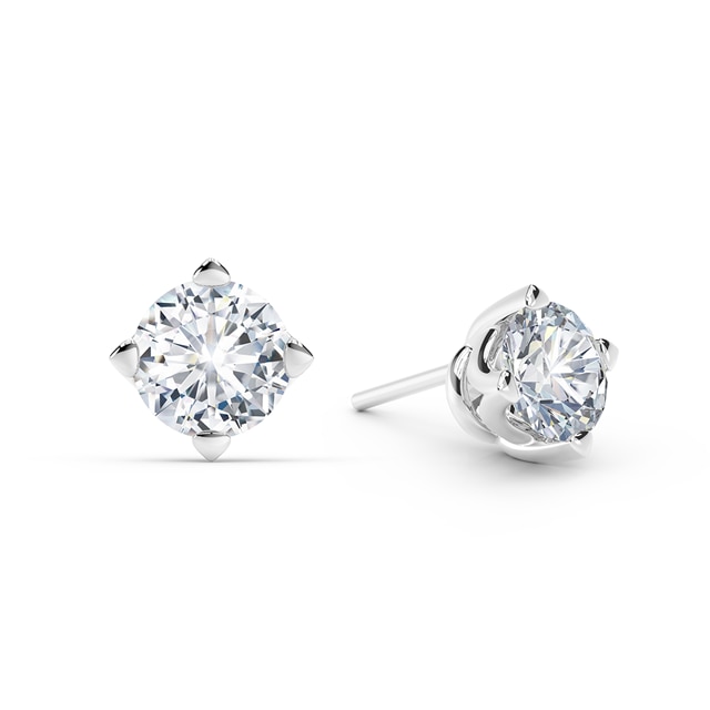 Forevermark Setting™單顆美鑽耳環