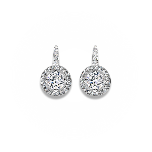 Forevermark Setting™ Circlet 美鑽垂吊耳環
