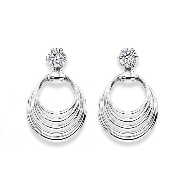 Millemoi™ Solitaire Circle Earrings