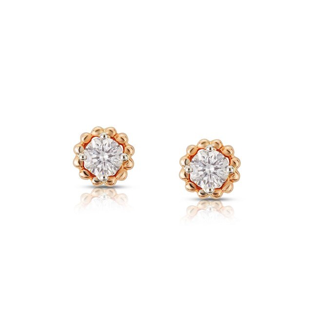 Twogether™ Two Diamond Plain Stud Earrings