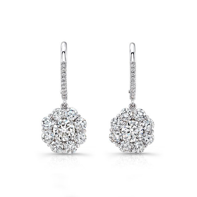 Cluster Drop Earrings