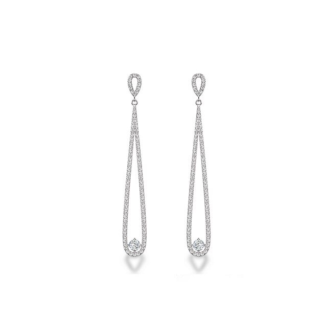 Diamond Drop Earrings