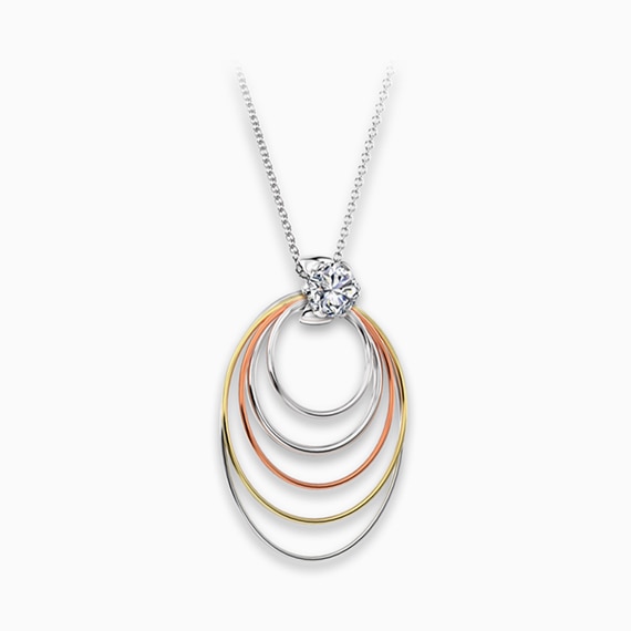 Millemoi® Solitaire Long Circle Pendant