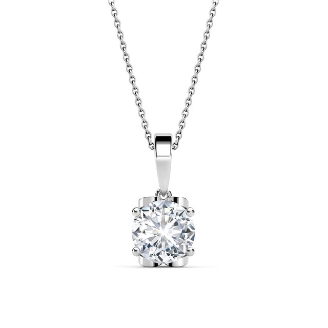 Swan Solitaire Pendant