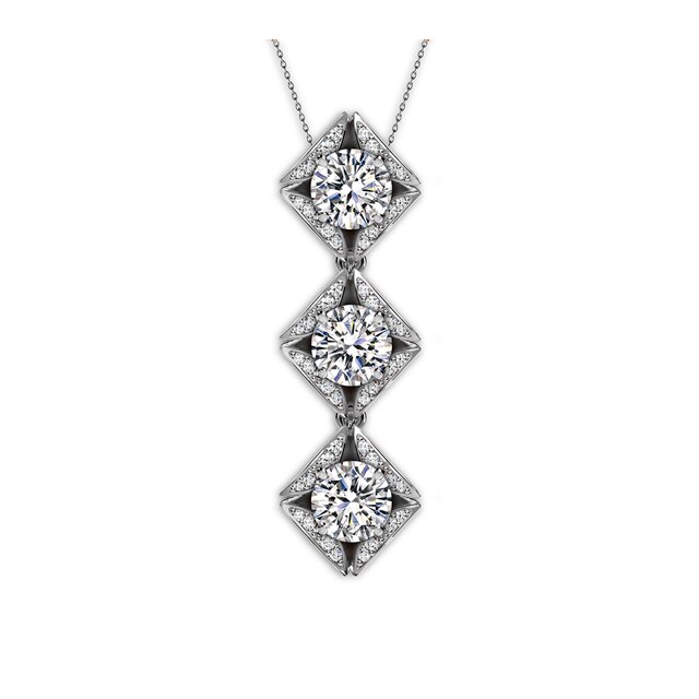 Forevermark Eternal Collection™ Trilogy Pave Pendant