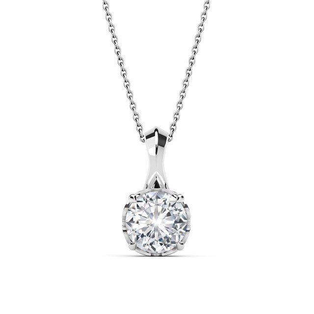 Swan Solitaire Pendant