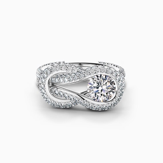 Encordia® Solitaire Pavé Ring