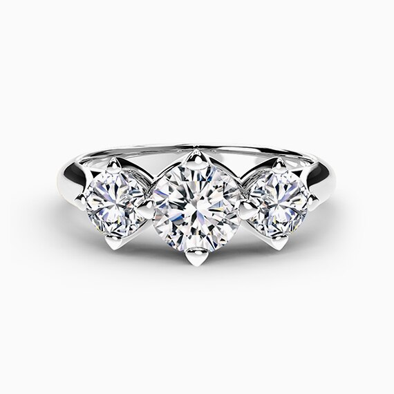 Forevermark Setting® Three Diamonds Plain Ring