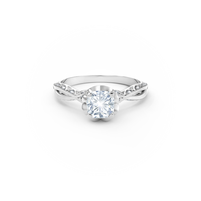 Endlea® Black Label Solitaire Cushion Ring