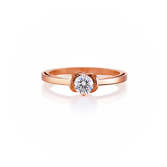 Forever Kiss Solitaire Ring