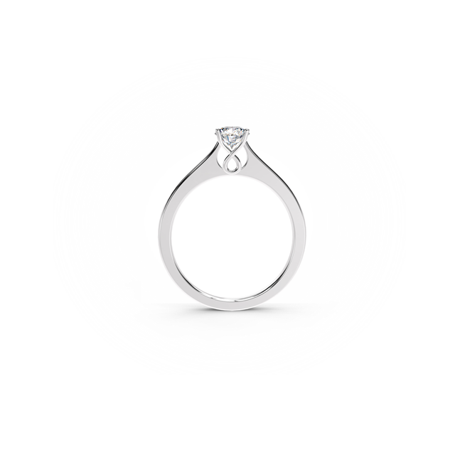 Forever Kiss Solitaire Ring