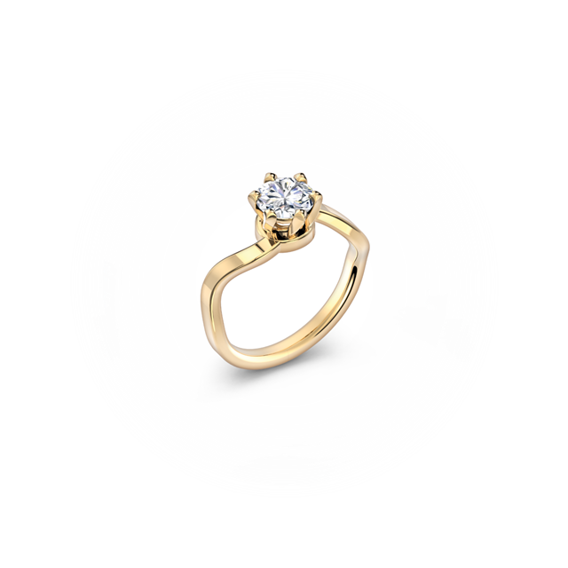 Solitaire 6 Prongs Ring