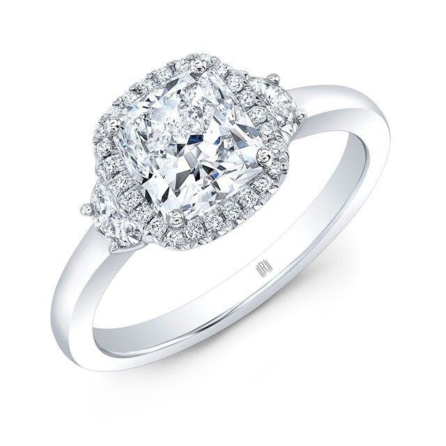 Halo Accented Diamond Engagement Ring