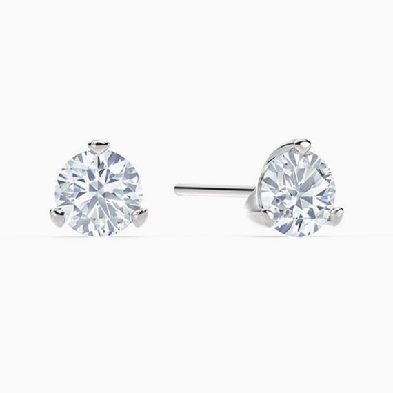 Martini Stud Diamond Earrings