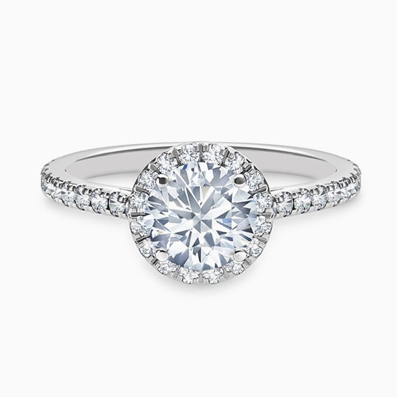 Black Label Halo Engagement Ring