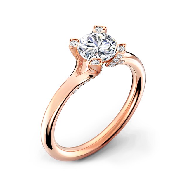 Cornerstones™ Semi-pavé Solitaire Ring | Forevermark