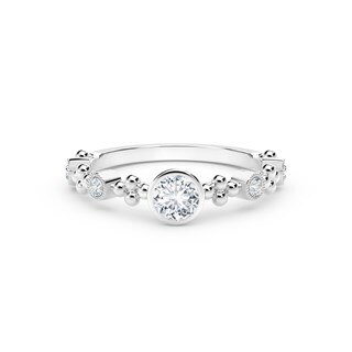 White Gold Engagement Rings Forevermark The Forevermark Tribute Collection Feminine Diamond Ring