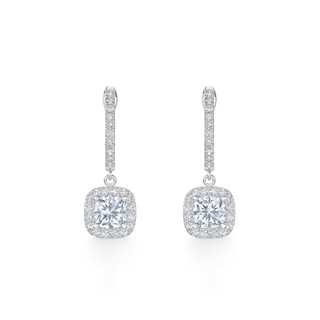 Pave Halo Diamond Earrings Forevermark