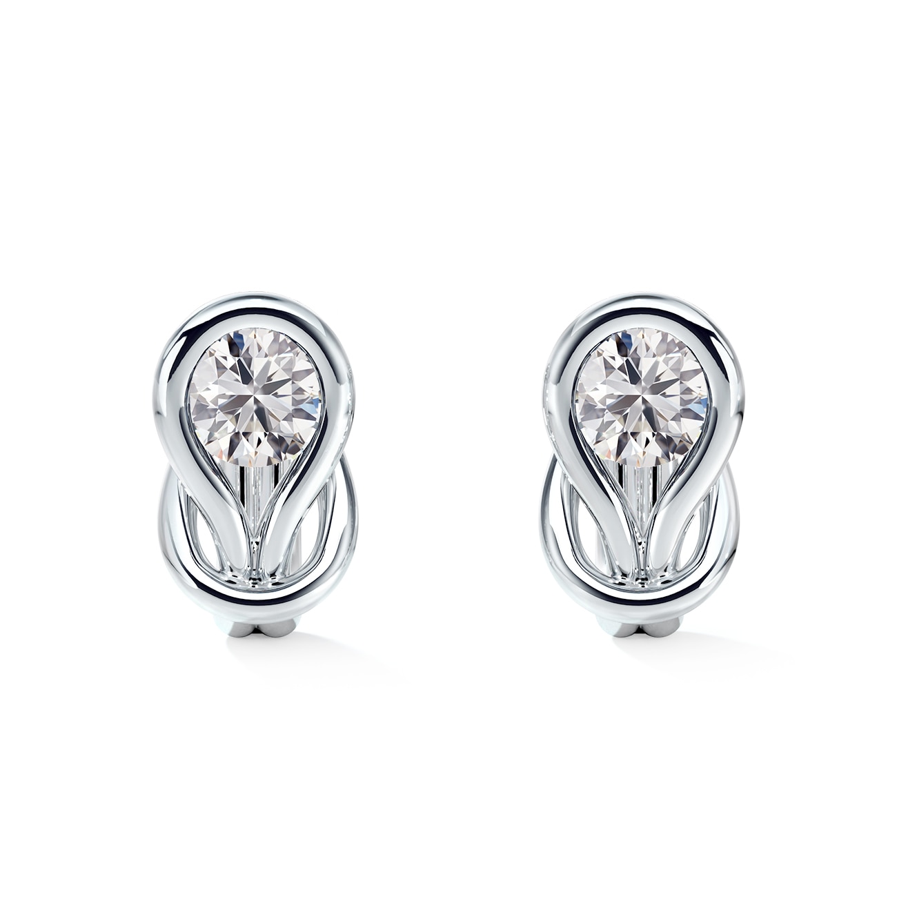 フォーエバーマーク エンコルディア® コレクション ソリティア イヤリング | Forevermark