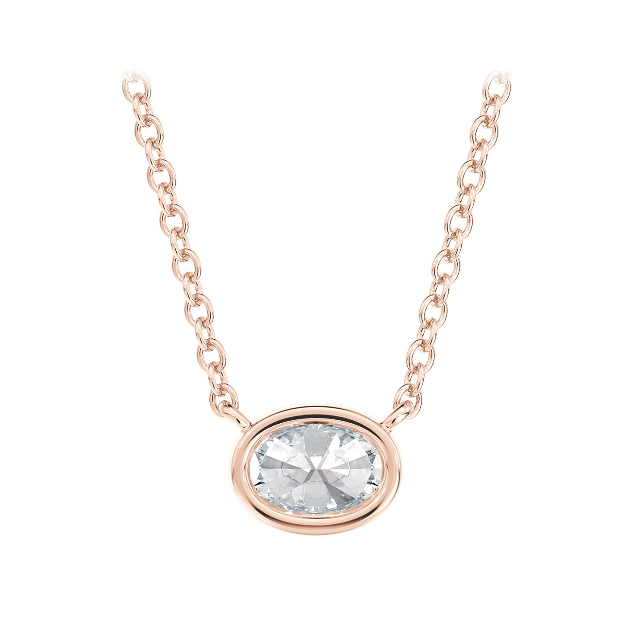 ★PEARLY MORE★ Magnet Oval Point Drop Necklace Pink Freshwater Cultured Pearl Blue Topaz and Diamond Accent