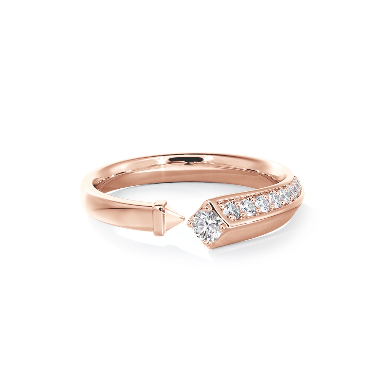 De Beers Forevermark 9 Stone Ladies Diamond Wedding Band CM